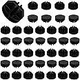 Moicstiy 30Pcs Wire Cube Plastic Connectors Plastic Grid Cube Organizer Connector for Modular Closet Storage Organizer and Wire Shelving (Black)