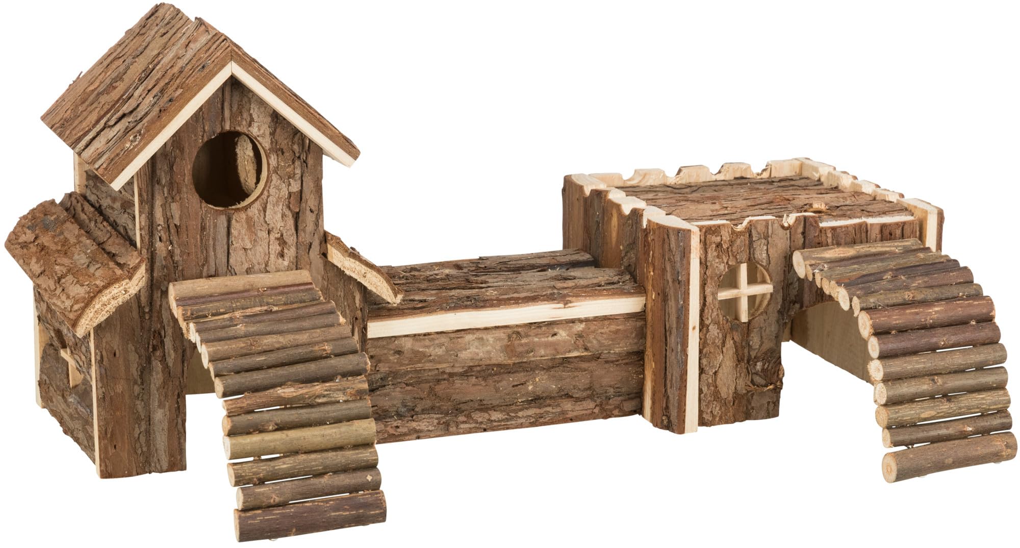 Trixie 6163 Natural Living tunnel system Frida, for hamsters and mice, 47 × 22 × 15 cm, without resin channels