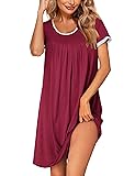 Ekouaer Soft Modal Short Sleeve Scoop Neck