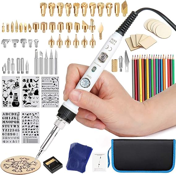 99 in 1 Wood Burning Kit, Diy Heat Transfer Gourd Engraving Tool, 150°c