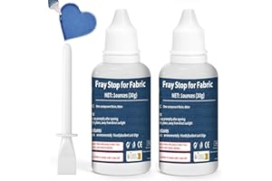 DINGSEN 2Pcs Fray Stop, Stop Fraying Fabric Sealer, Anti Fray for Fabric, Soft and Transparent, Suitable for Handicrafts, Clo