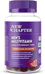 New Chapter Men’s Multivitamin Gummies, 57% Less Sugar, Men’s Gummy Vitamins with Vitamin C, D3 & Zinc, Non-GMO, Gluten Free,