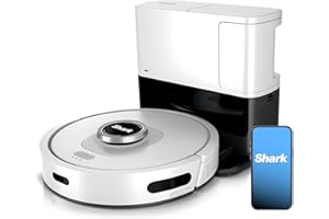 Shark AI Ultra Voice Control Robot Vacuum with Matrix Clean Navigation, Home Mapping, 60-Day Capacity, XL Self-Empty Base for Homes with Pets, Carpet & Hard Floors, Cool Grey