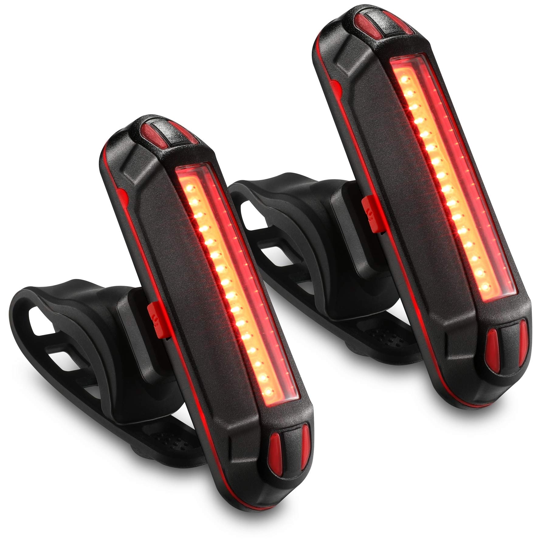 GPMTER Ultra Bright Bike Tail Light, USB Rechargeable Taillight, Waterproof Bicycle LED Rear Light for Road MTB Mountain Bikes, Helmets. Easy to Install for Cycling Safety Flashlight