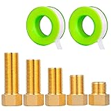 FullMayPro Brass Pipe Fitting，1/2-Inch Female to