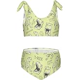 CaTaKu Girls Swimsuits Two Piece Swimwear Cute Bikini Set Tankini Hawaiian Beach Sport Bathing Suit for Girls Size 3-12T