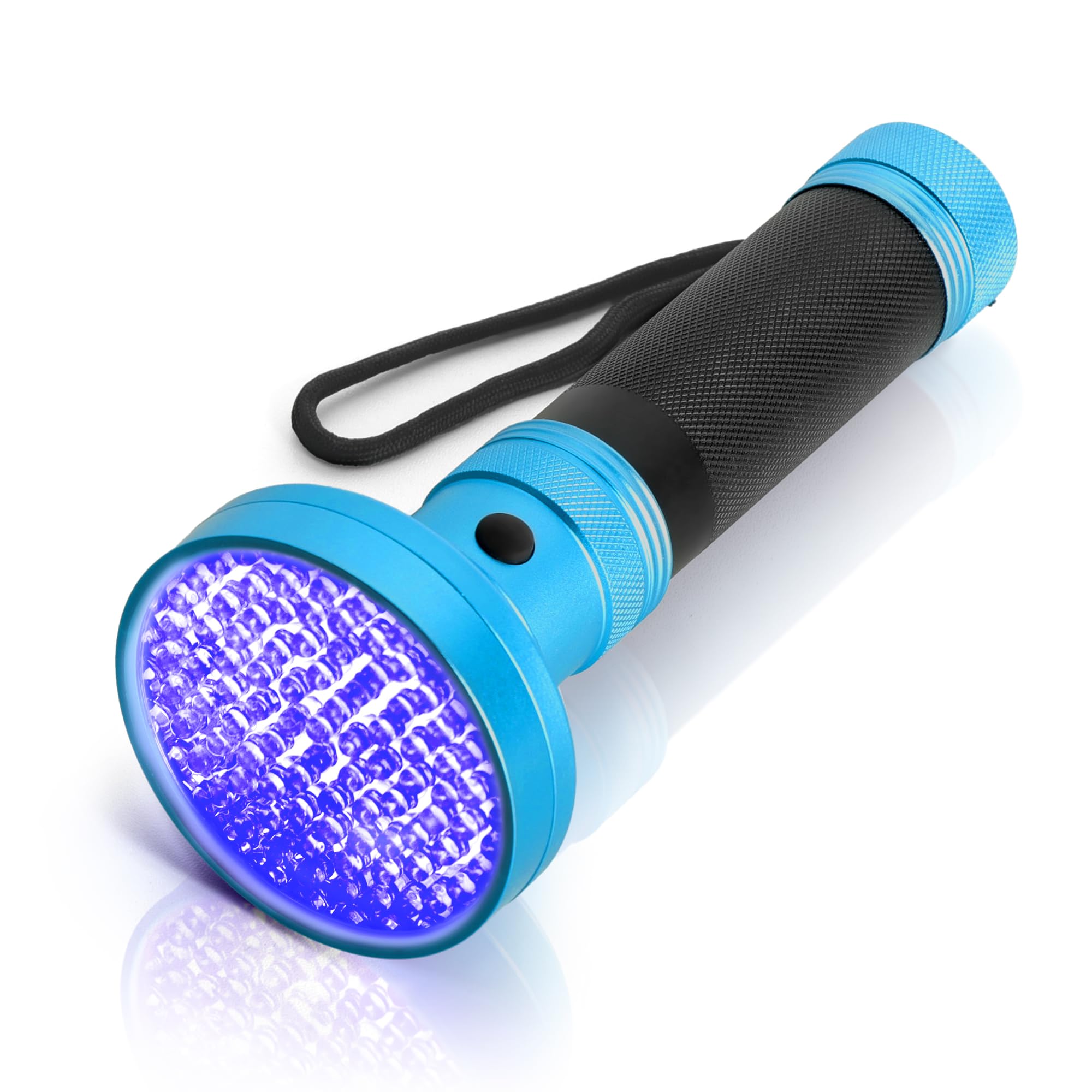 Photo 1 of 100 LED 395nm UV Flashlight Black Light, Portable Ultraviolet Torch for Pet Urine Detection, Stains, Scorpions, and Bed Bugs – High Power UV Lamp (Batteries Not Included)