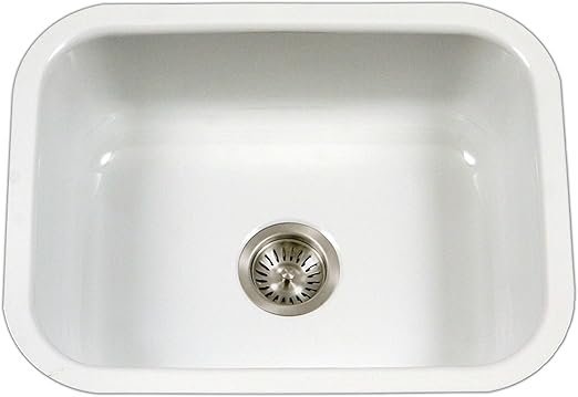 Houzer Pcs 2500 Wh Porcela Series Porcelain Enamel Steel