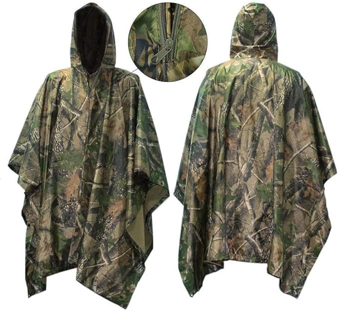 Apritsce Regenponcho Für Erwachsene - 3-in-1 Mit Kapuze & Reflexstreifen