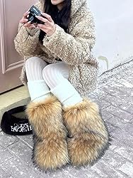 Valpeak Snow Boots for Women 2023 Furry Boots