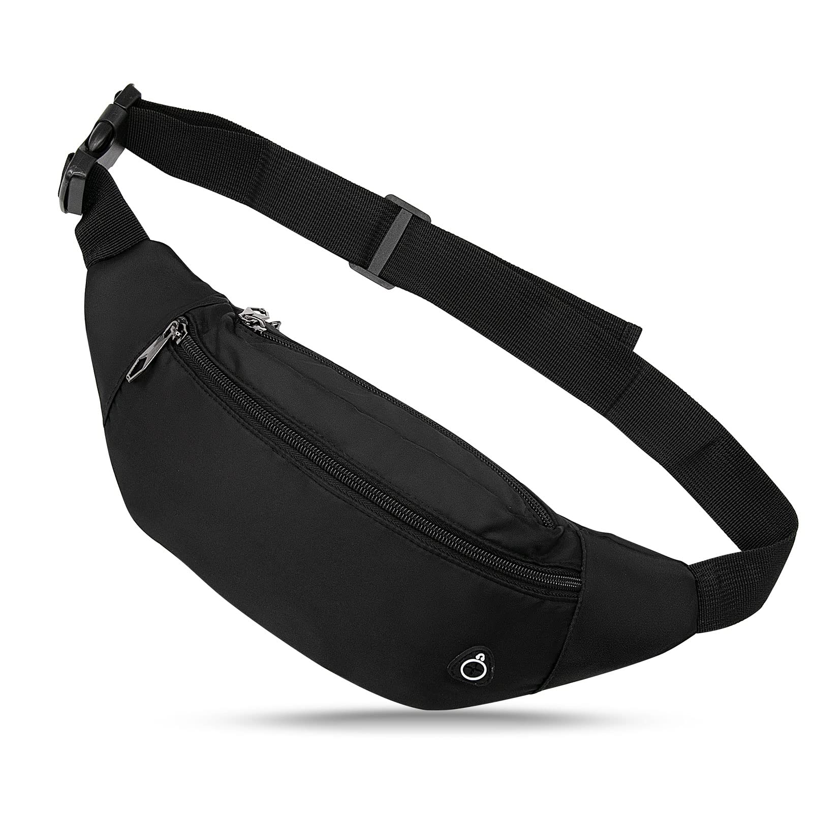 Long Keeper Waist Fanny Pack for Women Men, Waterproof Bum Bag Dog Walking Running Hiking Waist Packs with Adjustable Belt for Sport Travel Outdoor