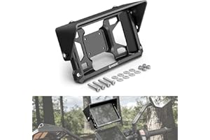 NICECNC 6 Inch Protective Case with Sunshade Kit Compatible with Garmin Zumo XT2, Three-Sided Design Motorcycle GPS Navigator