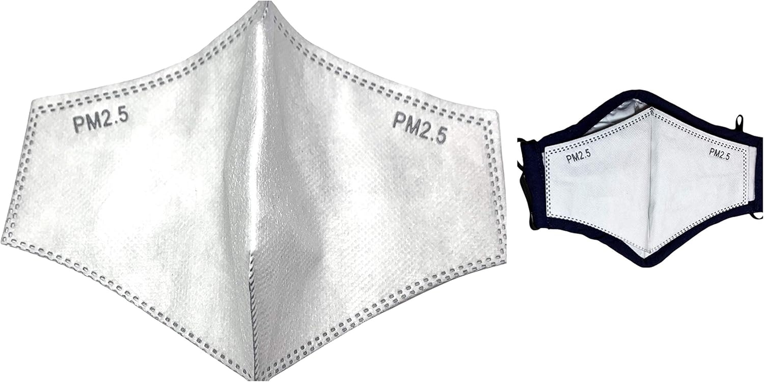 Emerald UK 95 Filtration 10x Filters Bespoke Mask Shape 5 Layer PM 2.5 Filters