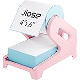 Jiose Label Holder for Thermal Printer - Compatible with 4x6 Rolls and Fan-Fold Thermal Labels - Shiping Label Holder (Pink)