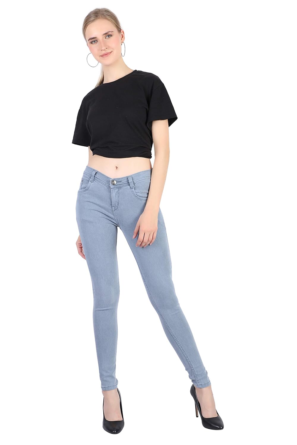 grey slim fit jeans womens