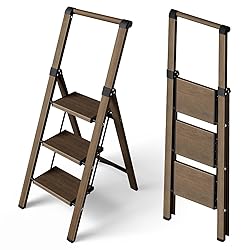 Taranta 3 Step Ladder, Portable Folding Ladder with