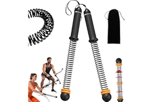 YUSAVHO Adjustable Ropeless Battle Ropes for Home Gym for Men & Women, Heavy Duty Cordless Battle Rope with Storage Bag, Quiet Exercise Ropes with Variable Resistance, Strength & Low-Impact Cardio for HIIT