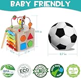 HELLOWOOD 8 in 1 Wooden Activity Cube Montessori Educational Toy Set view 6