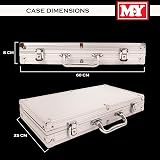M.Y Texas Hold'em Poker Set 500 Chips Aluminium Case 11.5g 2 Decks Cards Dice view 5