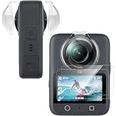 UTEBIT 2 Pack Screen Protector &amp; Lens Guards for DJI OSMO 360 Accessories | Protective Cover Ultra HD Tempered Glass Film, 9H Anti-Scratch Protective Film Only for DJI OSMO 360 Camera