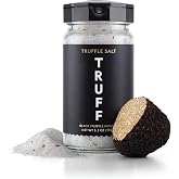 TRUFF Black Truffle Salt, 5.3 oz | Fine and Coarse Sea Salt, Dried Black Summer Truffles, Specialty Seasoning, For the Finest
