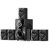 Bobtot Surround Sound Speakers Home Theater Systems - 700 Watts Peak Power 5.1/2.1Wired Stereo Speaker System 5.25" Subwoofer Strong Bass with Bluetooth ARC Optical Input