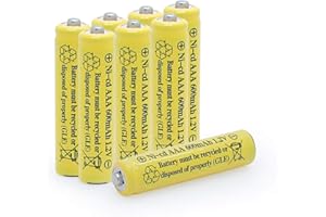 BAOBIAN AAA 600mAh 1.2V NiCD Rechargeable Solar Batteries for Solar Light,Solar Lamp,Garden Lights (8 Pcs Yellow)