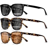 Kashm Retro Polarized Sunglasses for Men Women UV Protection Classic Sports Driving Golf Hiking Square Sun Glasses