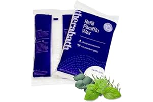 Therabath Paraffin Wax Refill - Thermotherapy - Use to Relieve Arthritis Discomfort, Stiff Muscles, & Dry Skin - for Hands, Feet, Body - Deeply Hydrates - Made in USA, 4 lb. Eucalyptus Rosemary Mint