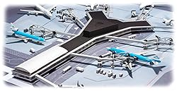 Herpa HE524216 Wings Amsterdam Pier F Jetway Set