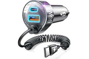 LISEN 65W for iPhone 17 Pro Max Car Charger USB C Fast Charging,Super Fast for iPhone 16/17 Pro Car Charger Type C Adapter Fit iPhone 17 Air Plus/16/15,Pixel 10, Samsung Galaxy S25/24,Android