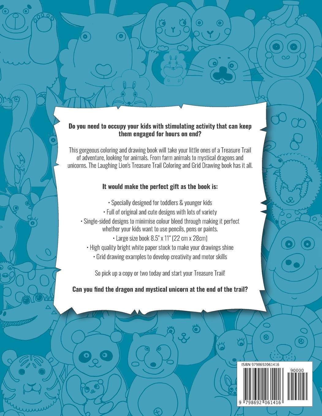 Animal Treasure Trail Learn How To Grid Draw Animals For Toddlers Kids Lion Laughing Amazon Com Books