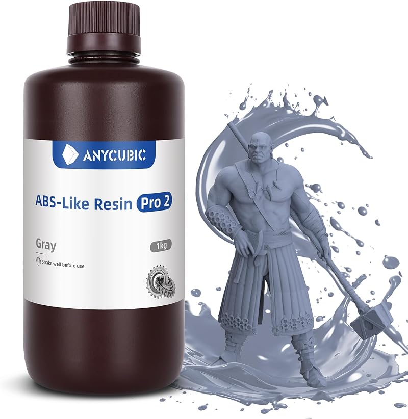 ANYCUBIC ABS-Like Resin Pro 2 Grey 1kg High Strength Low Shrinkage