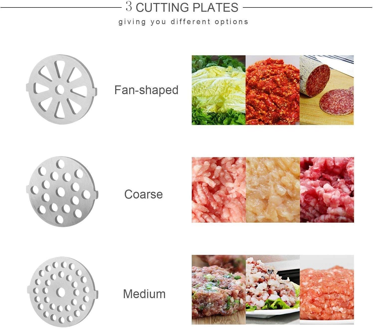 Electric Meat Grinder and Duty Household Sausage Maker Meats Mincer Food Grinding Mincing Machine with Kibbe Attachement - Image 5