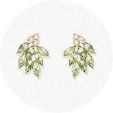 Rhinestone Stud Earrings for Women Small Dainty Crystal Cluster Drop Earrings for Girls Cute Costume Jewelry for Bridal Wedding Party Gift