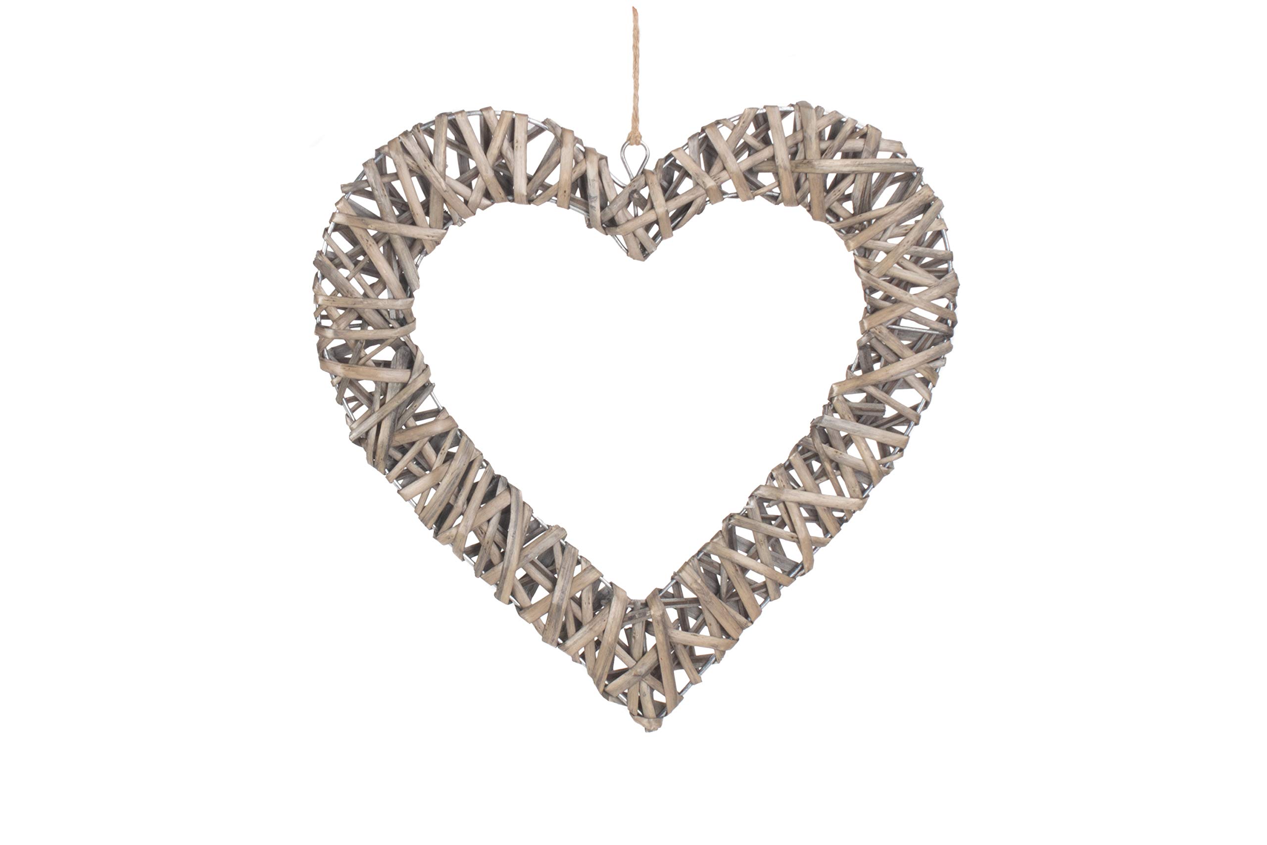 Willow Direct Wicker Heart Hanging Decoration (Large)