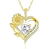 JIYVY32 Heart Necklaces for Women 14K Gold/White Gold/Rose Gold Overlapping Double Hearts Necklace Valentines Day Anniversary Birthday Gift for Wife Mom Her