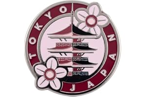 Vagabond Heart Tokyo Japan Souvenir Lapel Pin - Tokyo Enamel Pin