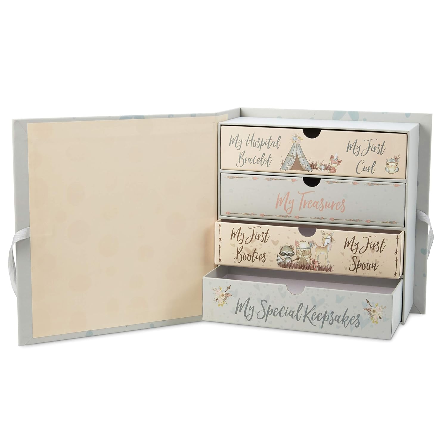 baby milestone keepsake storage box