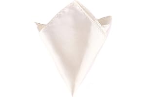 Boolavard Satin 1pcs, 6pcs or 12pcs Pack Solid Plain Wedding Mens Pocket Square Office Suit Handkerchief Hanky
