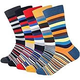 xiaomaizi Men's Funny And Cool Novelty Patterned Crew Dress Scoks for Men Cozy Pack Size 9-12