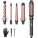 Wavytalk 5 in 1 Curling Wand Set, Multi