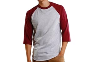 Hat and Beyond Mens Baseball Raglan T Shirts 3/4 Sleeves Casual Cotton S-3xl Jersey 1KSA0001