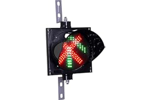 Signaworks LED Traffic Stop Light 1 Light X/Arrow 8 Inch Diameter and Industrial Loading Dock Bay Light, Indicator Light 85-265VAC (Power Cord and Controls NOT Included)