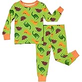 PATPAT Bamboo Viscose Pajama Sets for Toddler Boys & Girls Baby Kids, Ultra-soft Snug fit Pjs Sleepers for Birthday Holiday