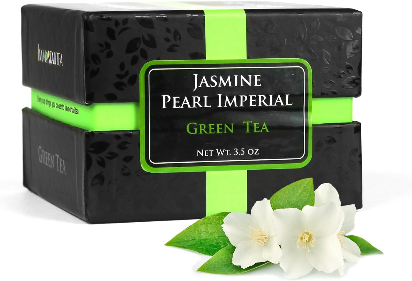 Jasmine Green Tea Pearls Handrolled - Imperial Loose Leaf - Connoisseur Collection - 3.5 oz