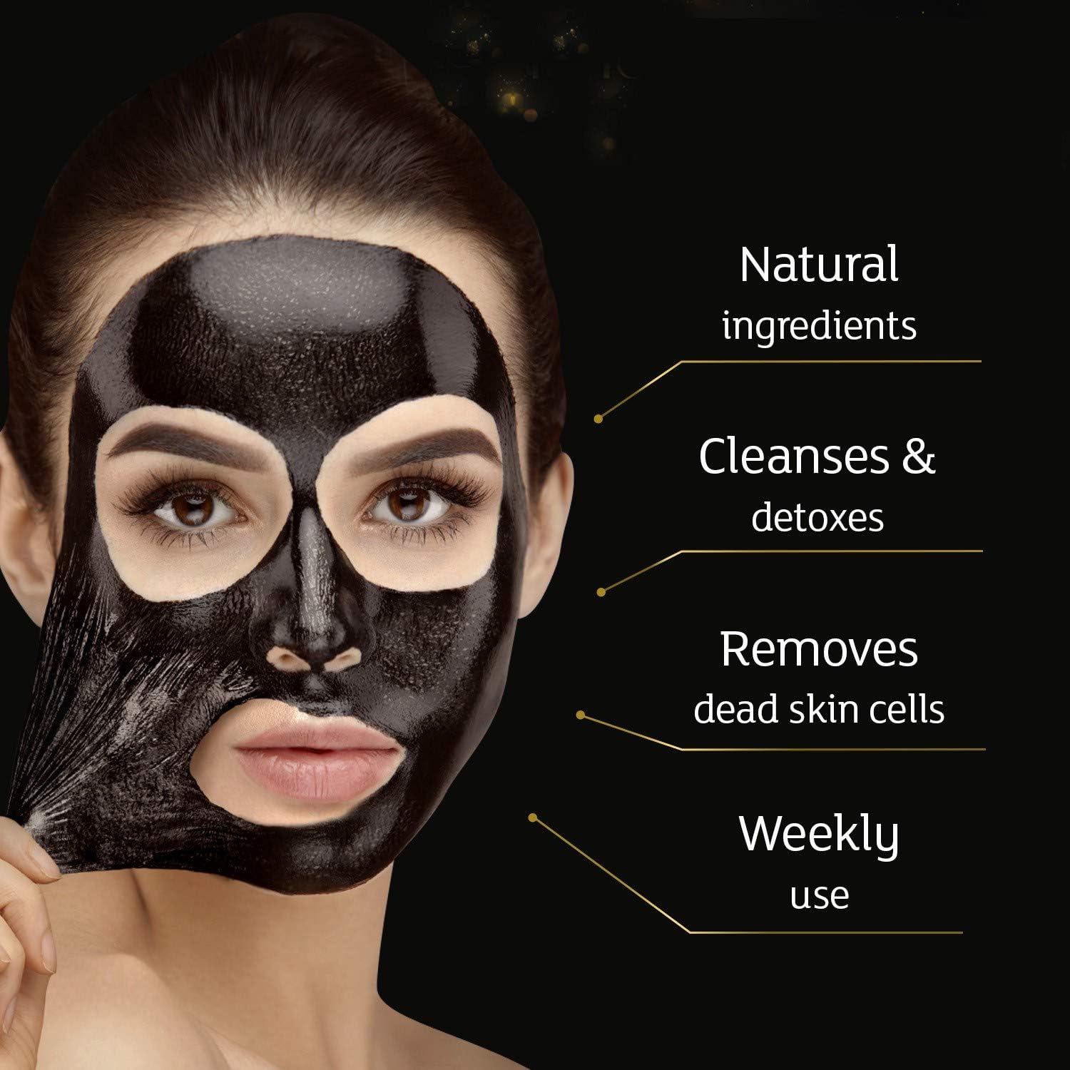 7th Heaven Charcoal & Black Clay Peel Off, 100 ml tube with Witch Hazel for Ultra Clean and Smooth Skin, 100 ml (Pack of 1) - Image 4