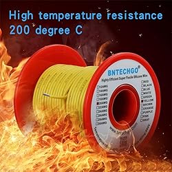 BNTECHGO 20 Gauge Silicone wire spool 100 ft Yellow