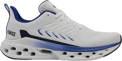 Melrose Tubes Lite - Zapatillas de Correr para Hombre, Color Blanco/Surf The Web/Naval Academy, Talla 42.5 EU