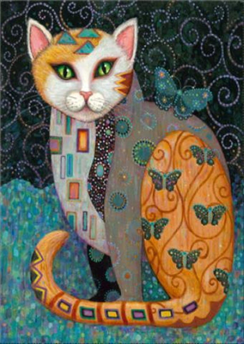 DIY 5D Diamond Painting by Number Kits, Full Drill Crystal Rhinestone Embroidery Pictures Arts Craft for Home Wall Decor Gift (Cat 02)